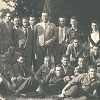 Foto ricordo con giocatori e dirigenti dell'Empoli calcio - anni 50